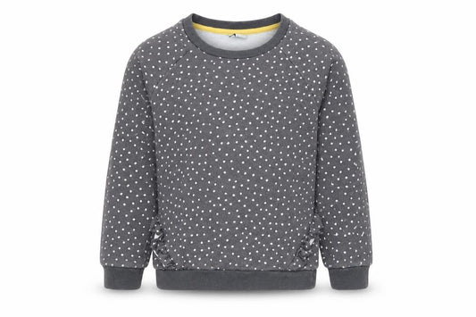 TU Girls Grey Polka Dot  Pullover Jumper Size 5-6 Years