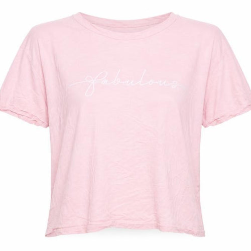 In the Style Womens Pink  Jersey Basic T-Shirt Size 22