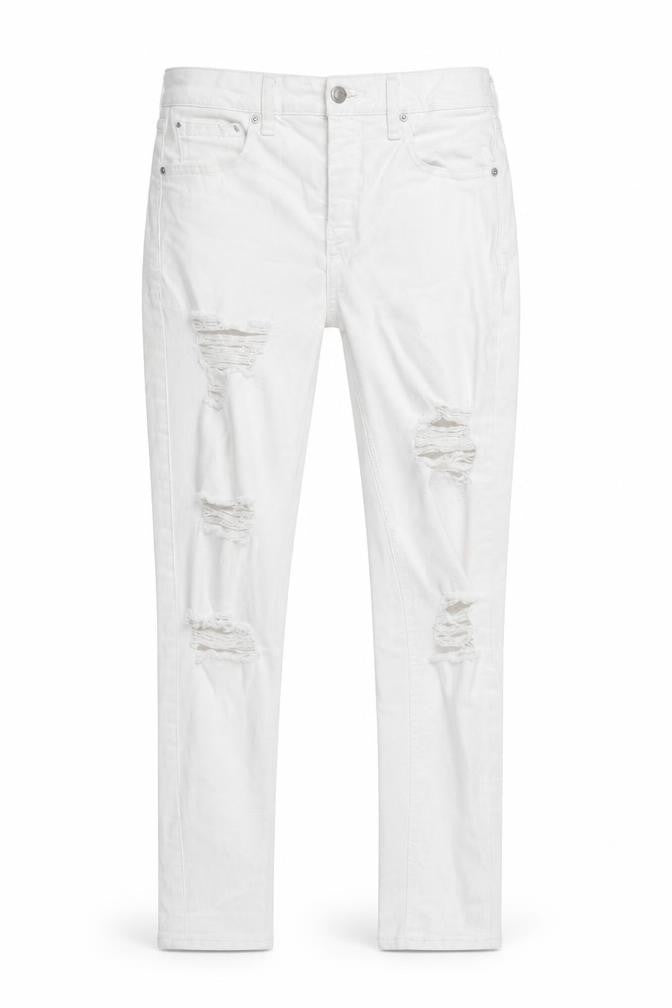 jamie Womens White   Straight Jeans Size S L27 in