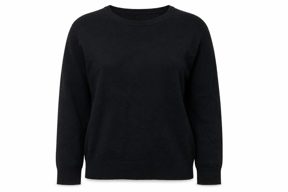 Front view of H&M women’s black jumper, size S