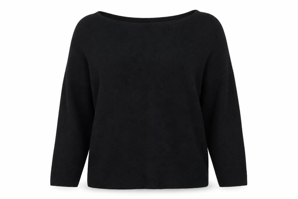 Front view of H&M women’s black jumper, size S