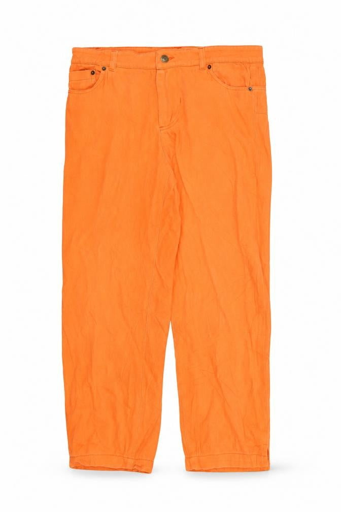 Preworn Womens Orange   Straight Jeans Size 8 L23 in