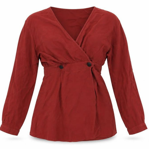 ASOS Womens Red   Basic Blouse Size 6