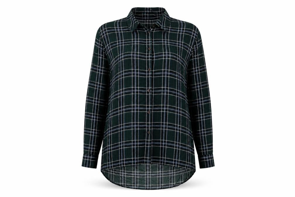 Atmosphere Womens Green Striped  Basic Button-Up Size 12