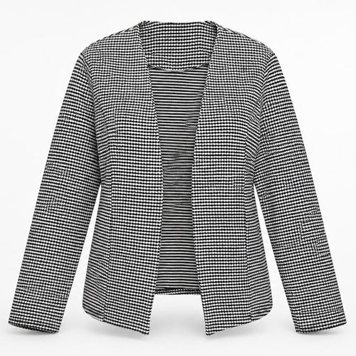 Select Womens White Geometric  Jacket  Size 14