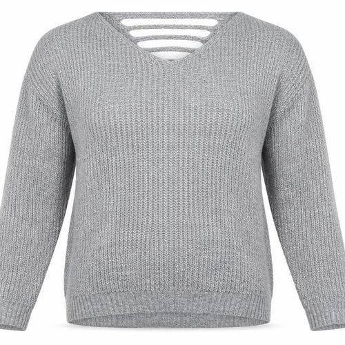 cameo rose Womens Grey   Pullover Jumper Size M