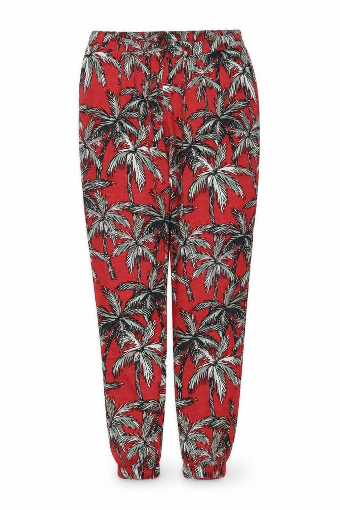 Mng Womens Red Floral  Trousers  Size M L28 in