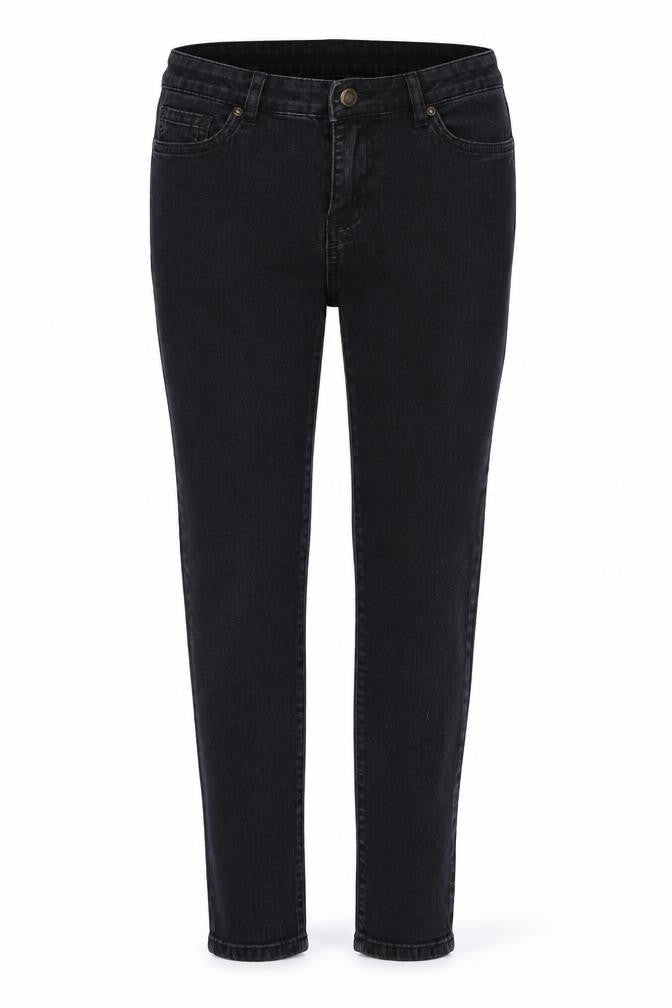 originals Womens Black  Denim Straight Jeans Size 14 L26 in