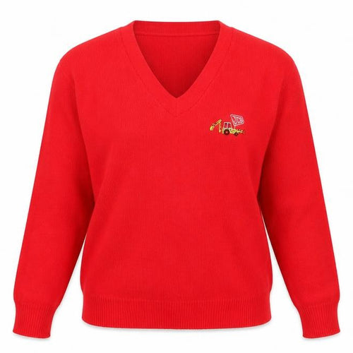 JCB Womens Red   Pullover Jumper Size 38