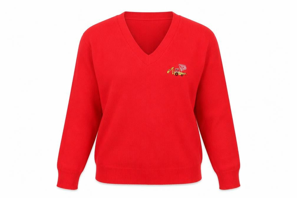 JCB Womens Red   Pullover Jumper Size 38