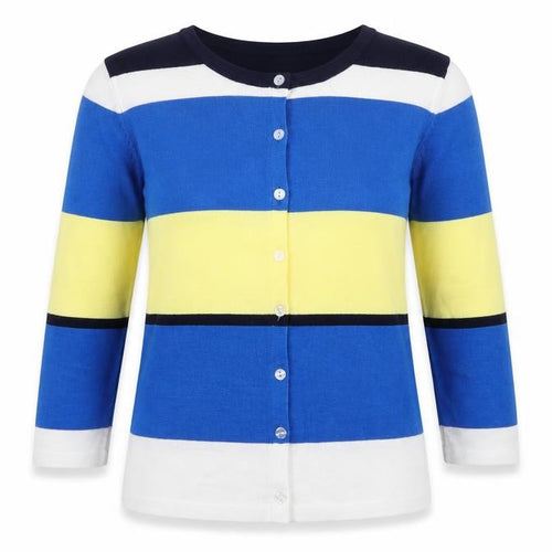 Text Womens Multicoloured Striped  Cape Jumper Size S