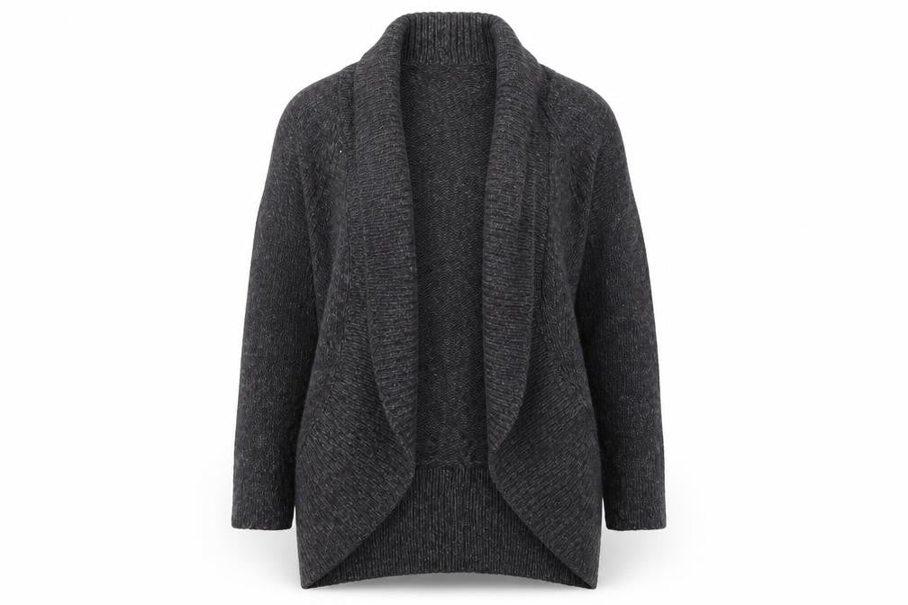 Soon Womens Grey   Cardigan Jumper Size S