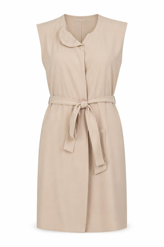 Front view of Boohoo women’s beige jacket, size S