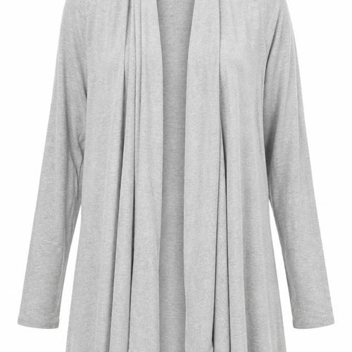 Mia Moda Womens Grey  Jersey Cardigan Jumper Size 12
