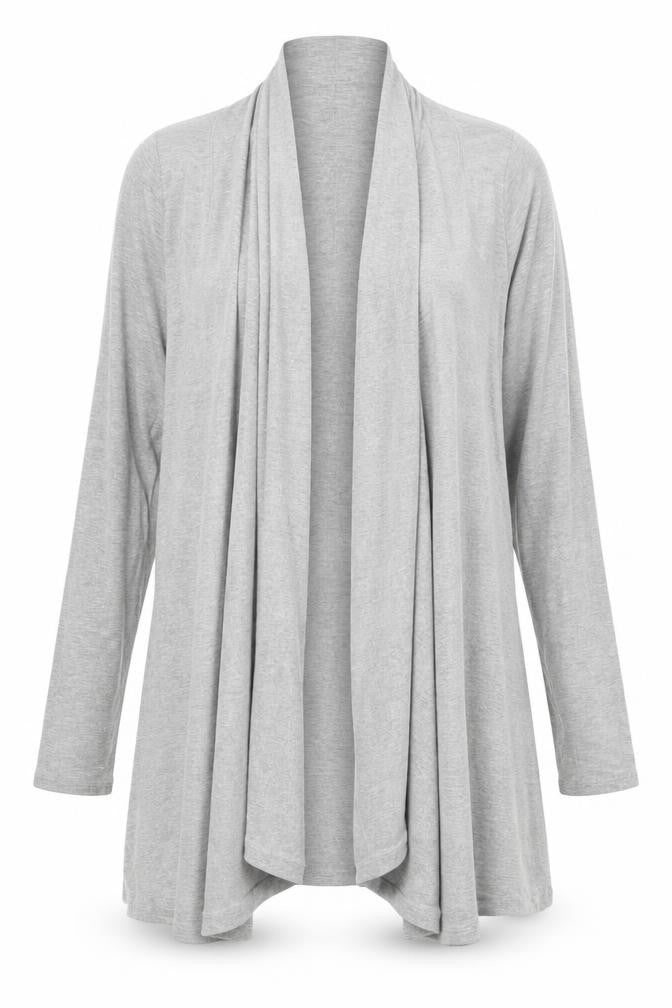 Mia Moda Womens Grey  Jersey Cardigan Jumper Size 12