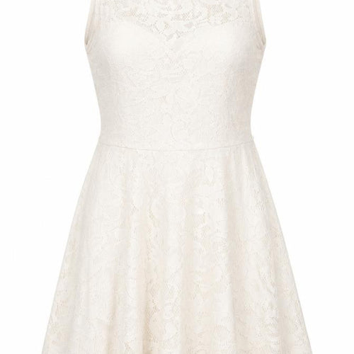 Internacionale Womens Beige   Skater Dress  Size 10