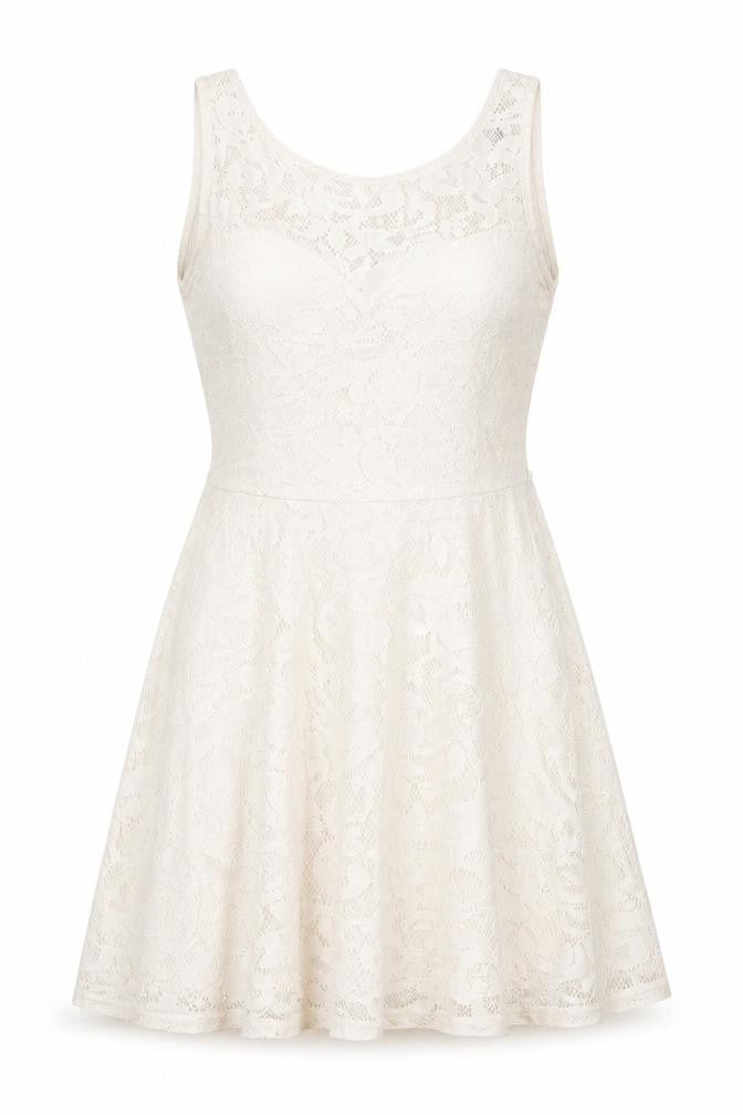 Internacionale Womens Beige   Skater Dress  Size 10