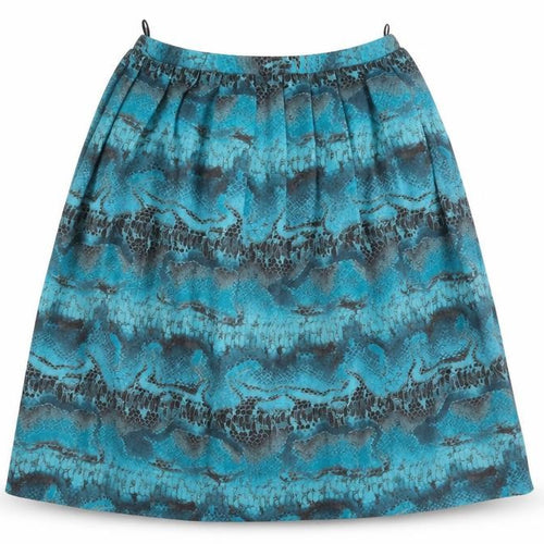 Rothmar Womens Blue   Flare Skirt Size 36 in  - Abstract Design