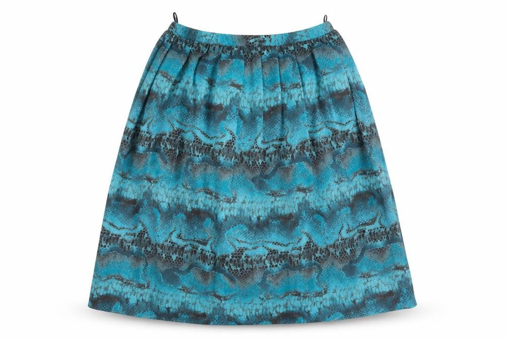 Rothmar Womens Blue   Flare Skirt Size 36 in  - Abstract Design