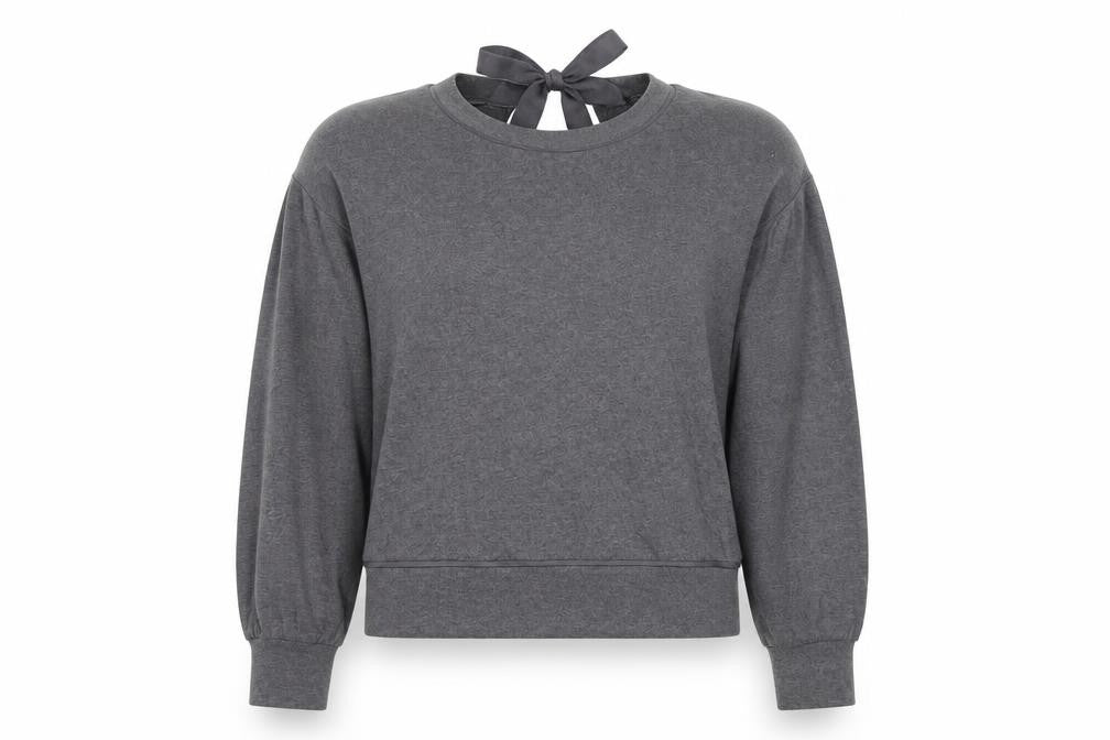 New Look Womens Grey  Jersey Pullover Sweatshirt Size S