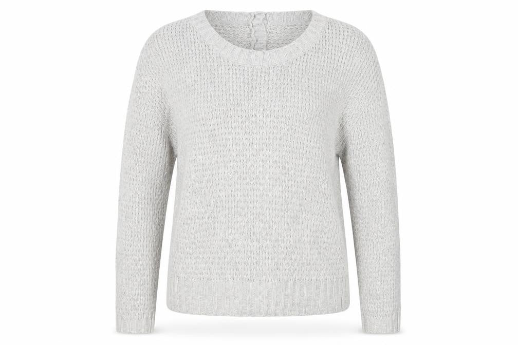 Front view of Primark women’s grey knit jumper, size M