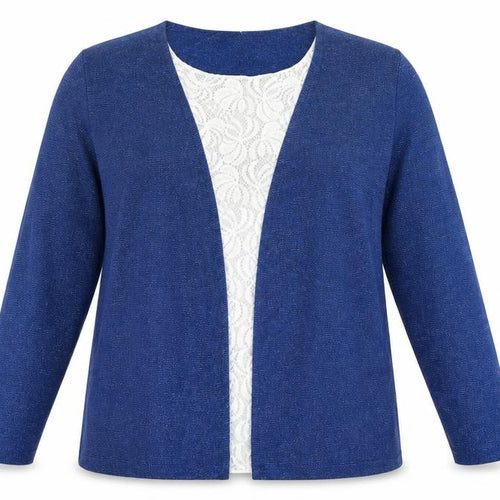 Bonmarché Womens Blue  Knit Basic Blouse Size 16  - Layered