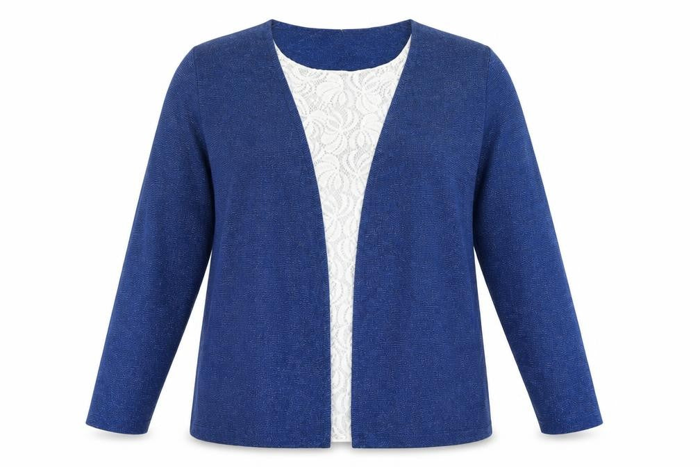 Bonmarché Womens Blue  Knit Basic Blouse Size 16  - Layered
