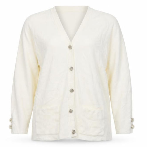 Classics Womens Ivory   Cardigan Jumper Size 14