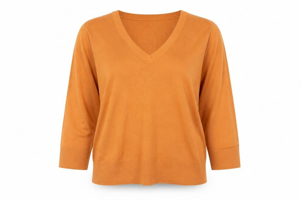 M&Co Womens Orange   Pullover Jumper Size M