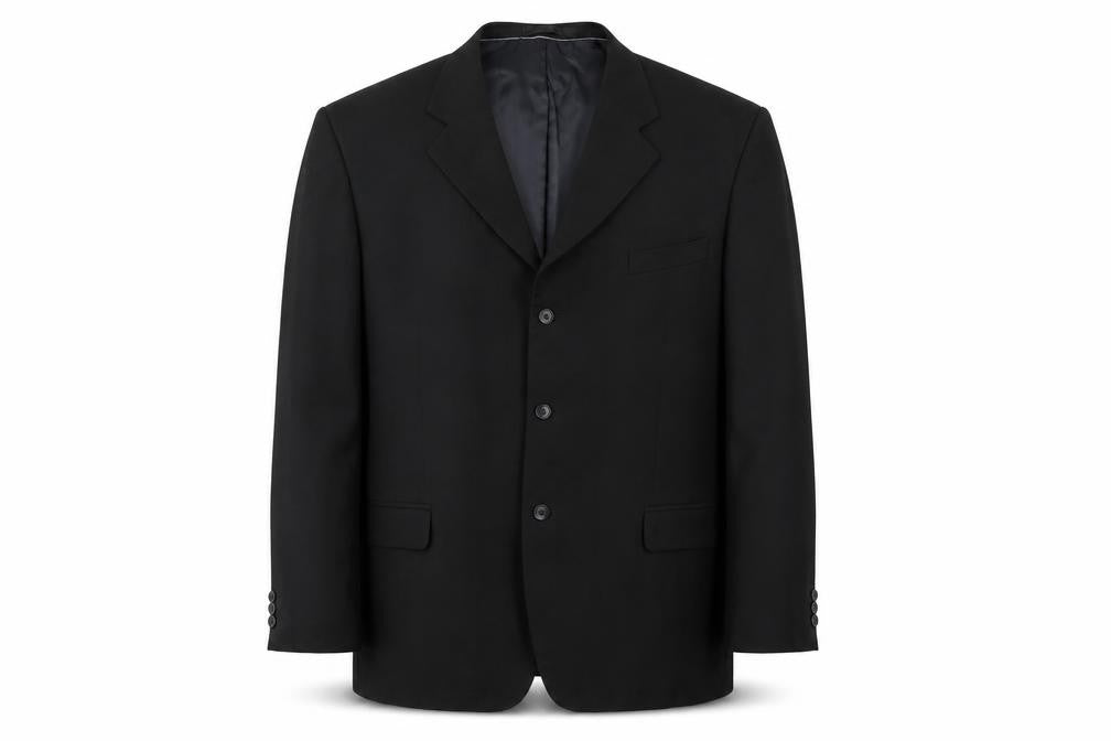 Prewron  Mens Black   Jacket Blazer Size 42