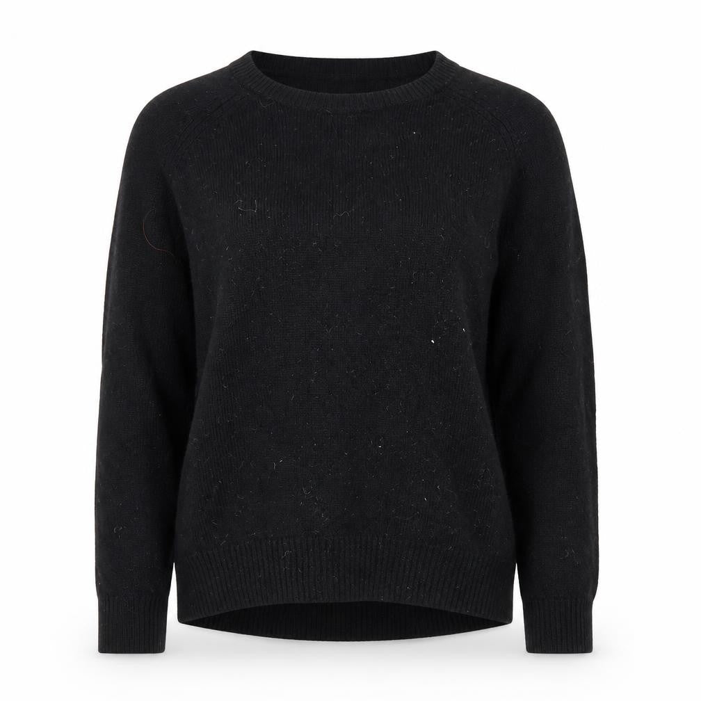 Front view of H&M women’s black jumper, size S