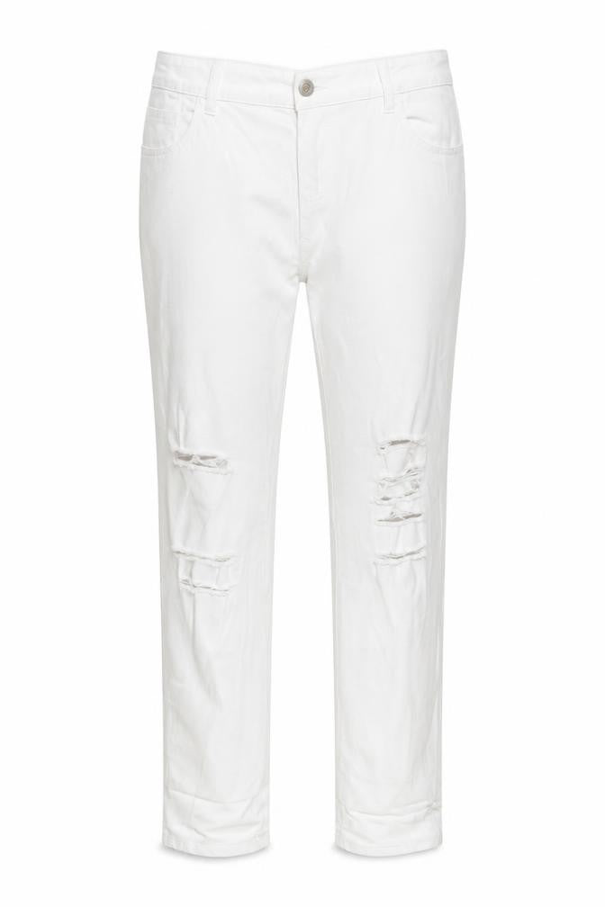 denim co Womens White   Straight Jeans Size 14 L26 in