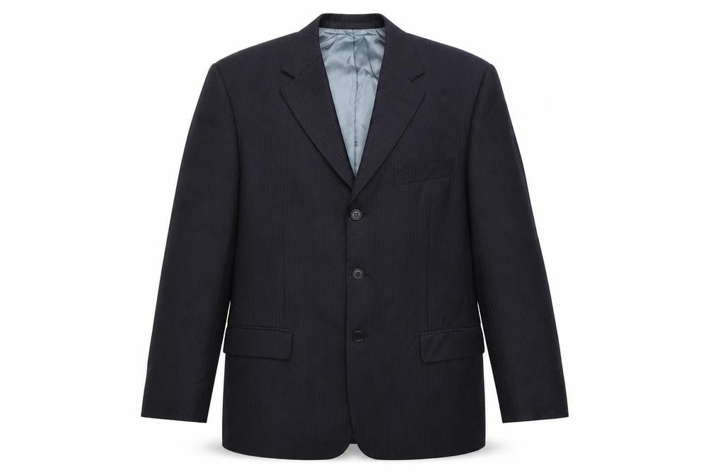 Marks and Spencer Mens Blue Striped  Jacket Blazer Size 40