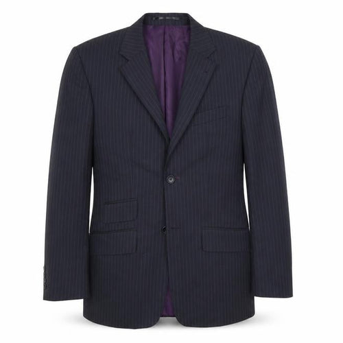 Burton Mens Blue Striped  Jacket Blazer Size 38
