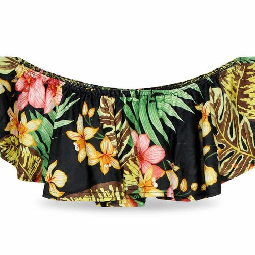 lotd Womens Multicoloured Floral  Cropped Blouse Size 8