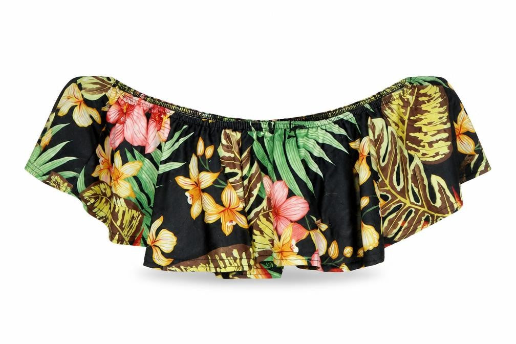 lotd Womens Multicoloured Floral  Cropped Blouse Size 8