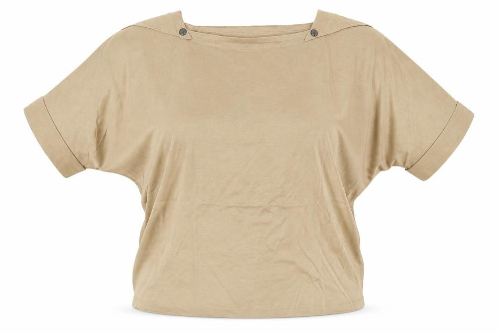 Preworn Womens Brown   Basic T-Shirt Size 12
