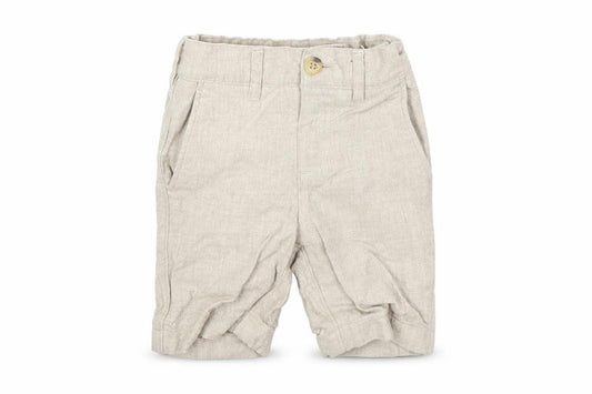 Front view of John Lewis boys’ beige chino trousers, size 2, years