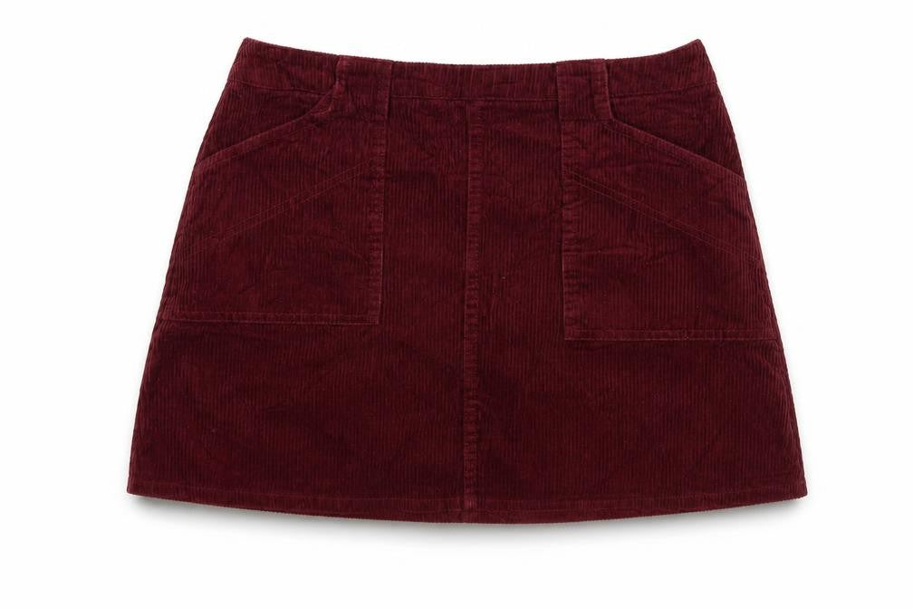 BDG Womens Red  Corduroy Mini Skirt Size M