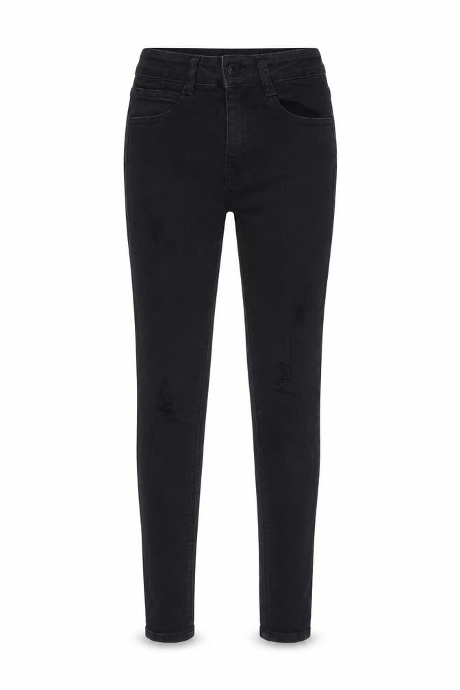 Preworn Womens Black Denim Skinny Jeans Size 26 in L22 in