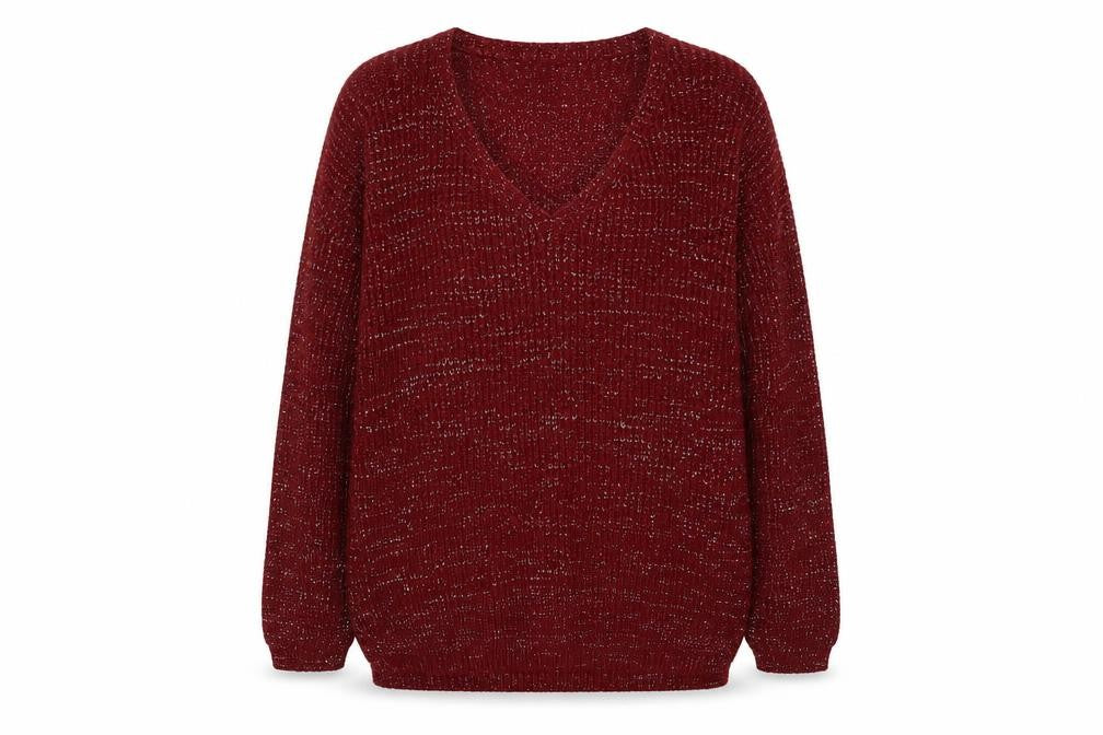 Misspap Womens Red   Pullover Jumper Size M