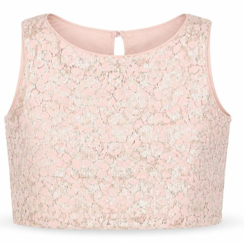 New Look Girls Pink   Cropped Blouse Size 11 Years
