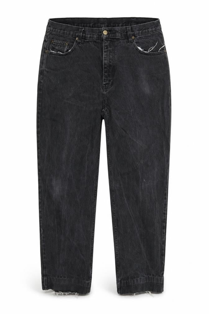 Preworn Womens Black   Straight Jeans Size 38 L32 in