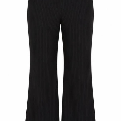 Marks and Spencer Womens Black Striped  Trousers  Size 16 L30 in