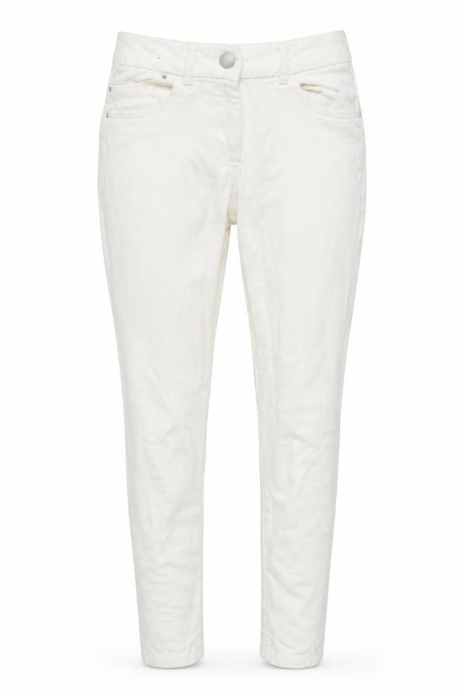 Marks and Spencer Womens Ivory  Denim Skinny Jeans Size 10 L28 in