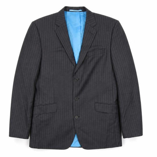 Next Mens Grey Striped  Jacket Suit Jacket Size 42  - tailored