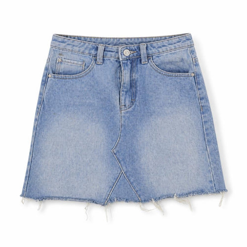 Denim & Co. Womens Blue   A-Line Skirt Size 4