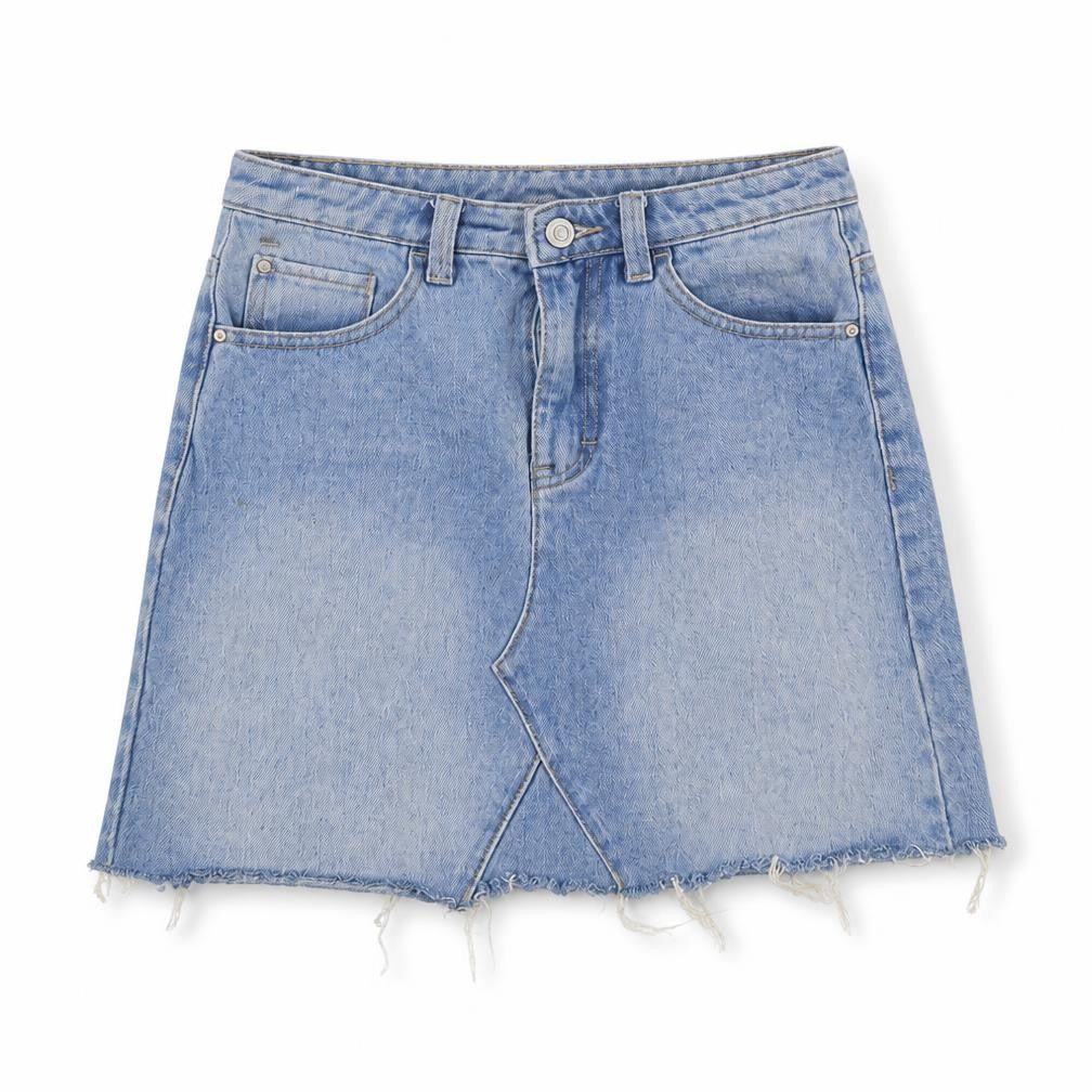 Denim & Co. Womens Blue   A-Line Skirt Size 4