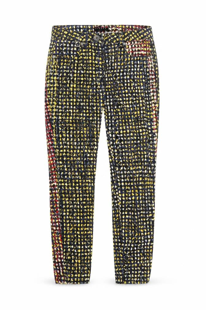 Sisley Womens Multicoloured Animal Print Denim Skinny Jeans Size 6 L24 in