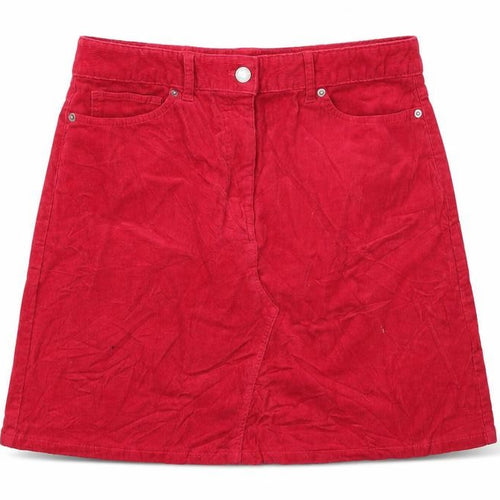 Marks and Spencer Womens Pink  Corduroy A-Line Skirt Size 12